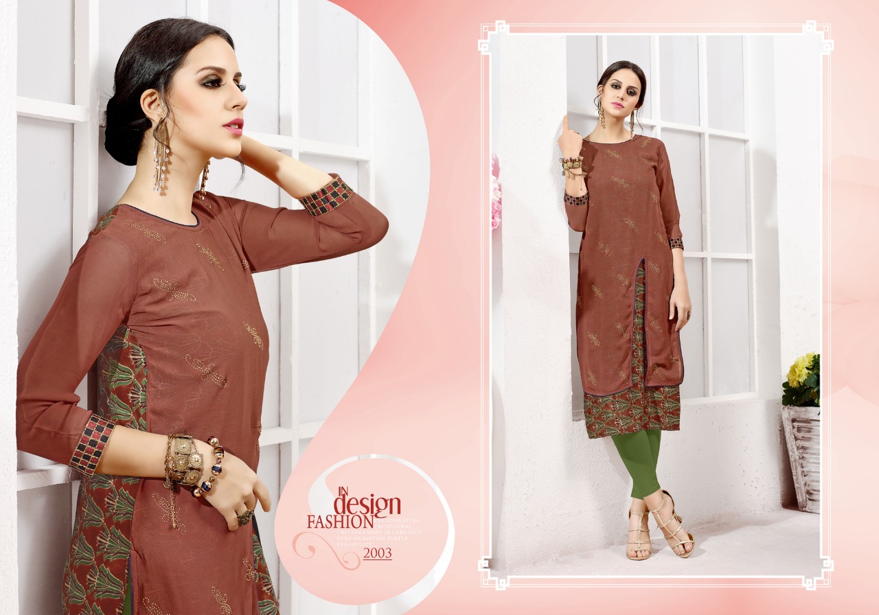 Tunic House presents moss casual fancy collection Of kurtis