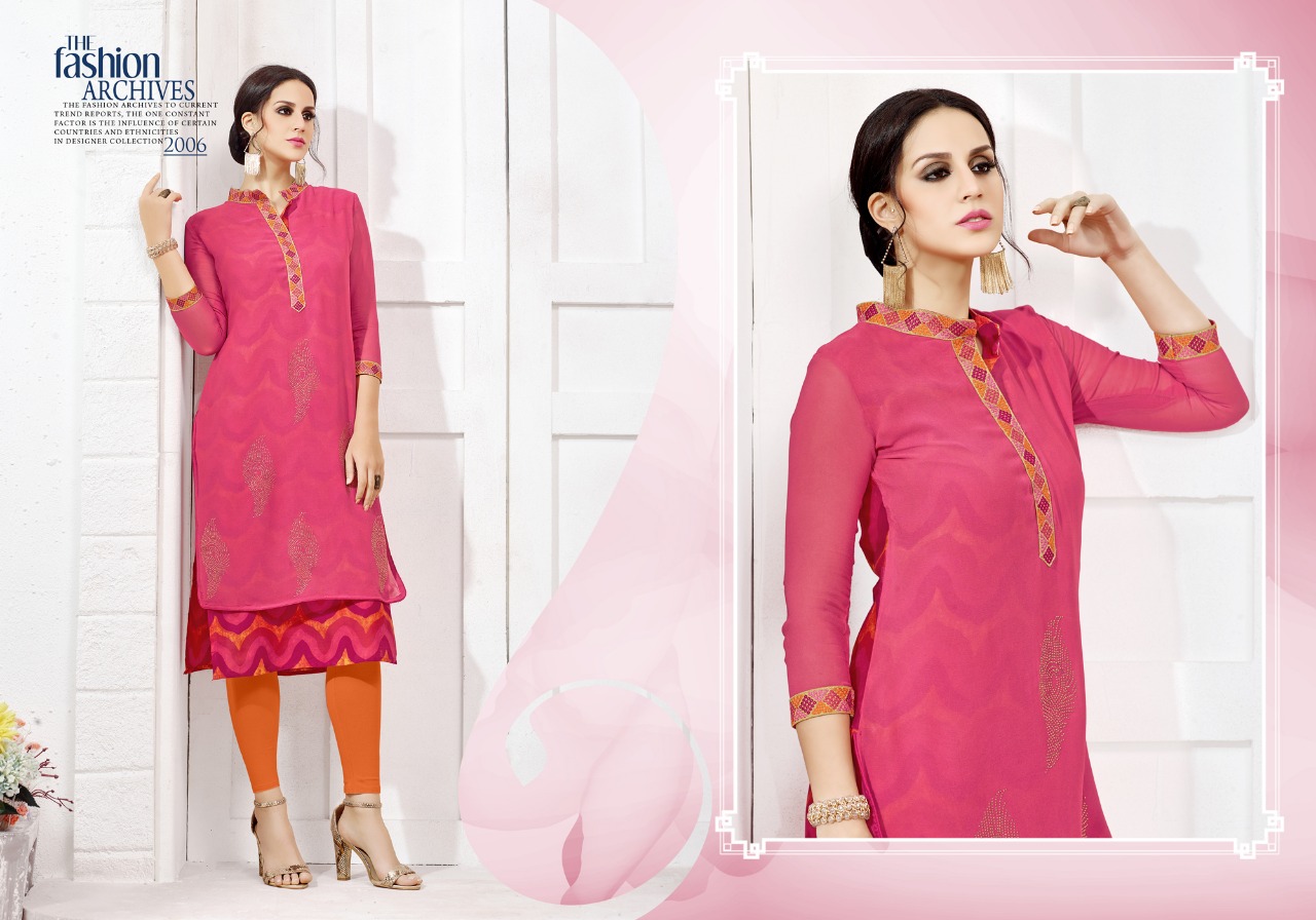 Tunic House presents moss casual fancy collection Of kurtis