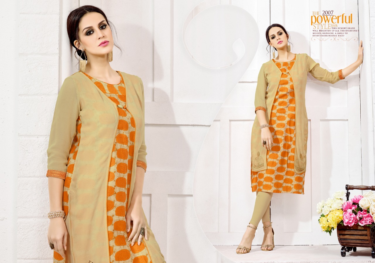 Tunic House presents moss casual fancy collection Of kurtis