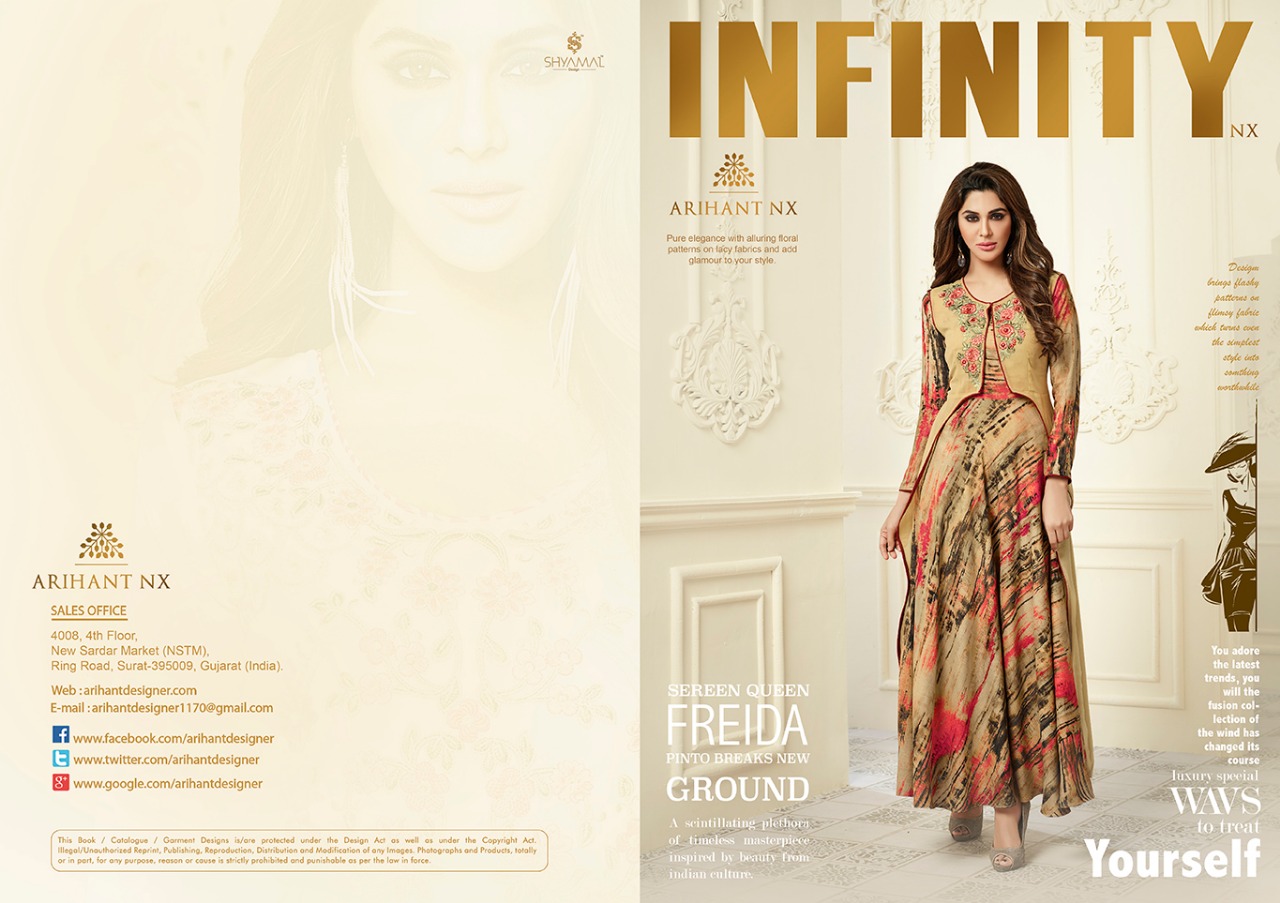 Arihant designer presents infinity NX Stylish look concept  of kurtis