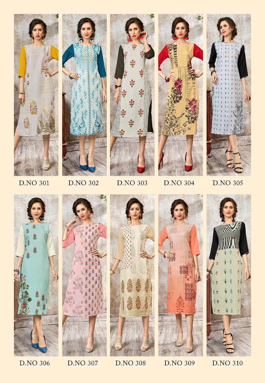 Craze 2 by vink presents stylish ready to wear kurtis