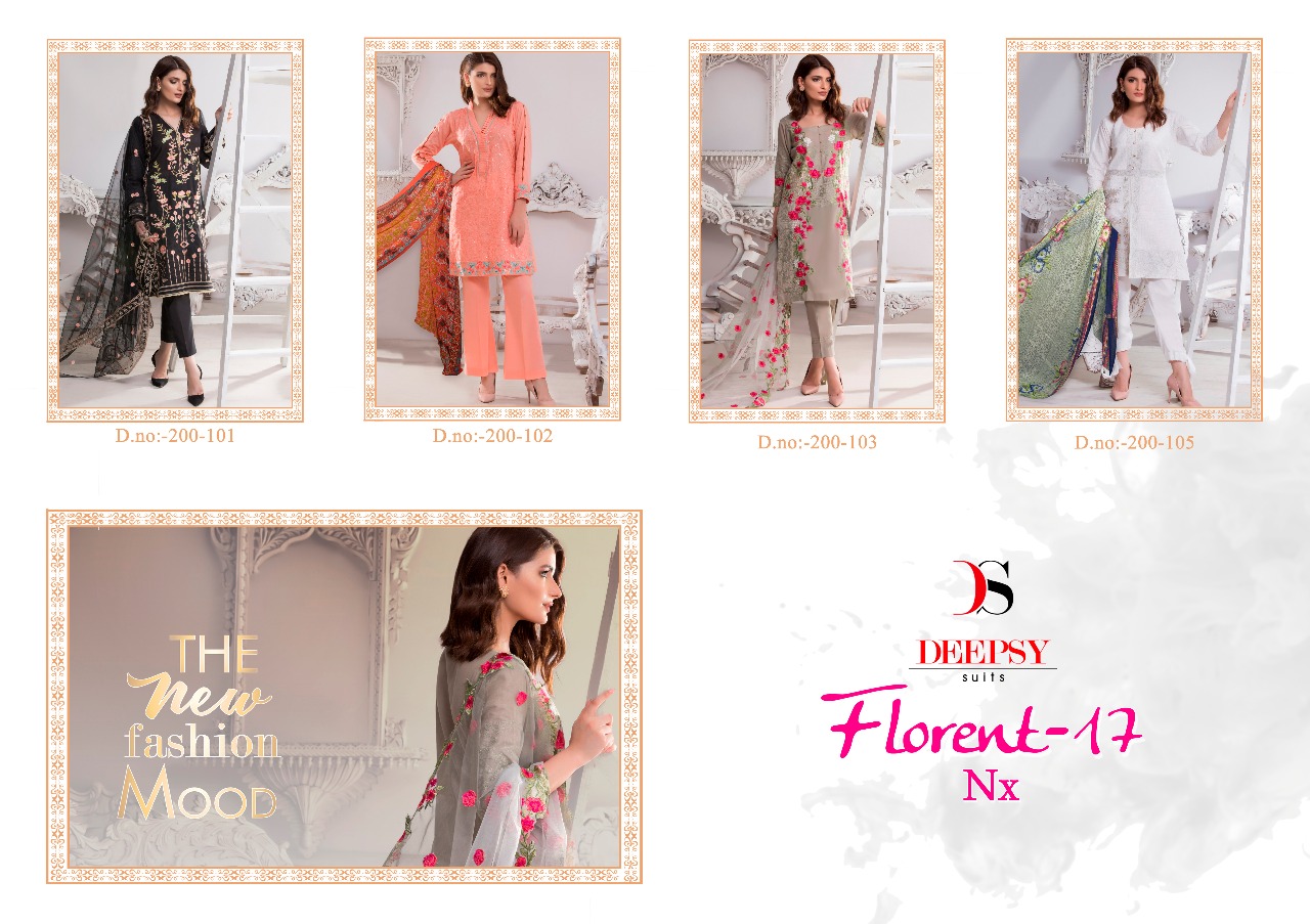 Deepsy suits presents florent vol 17 nX exclusive casual wear pure cotton salwar kameez collection