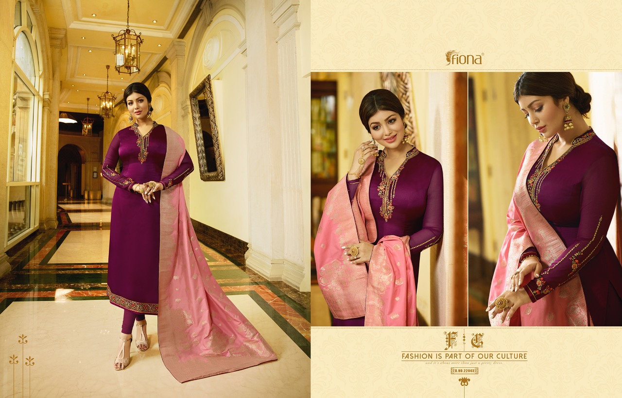 Fiona presents ayesha jacquard dupptta vol 2 beautiful Ethnic wear collection of salwar kameez