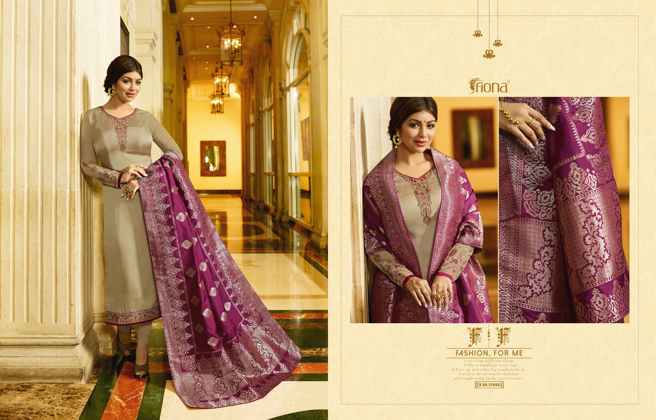 Fiona presents ayesha jacquard dupptta vol 2 beautiful Ethnic wear collection of salwar kameez