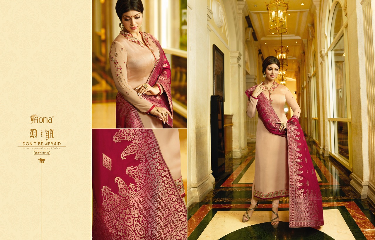 Fiona presents ayesha jacquard dupptta vol 2 beautiful Ethnic wear collection of salwar kameez