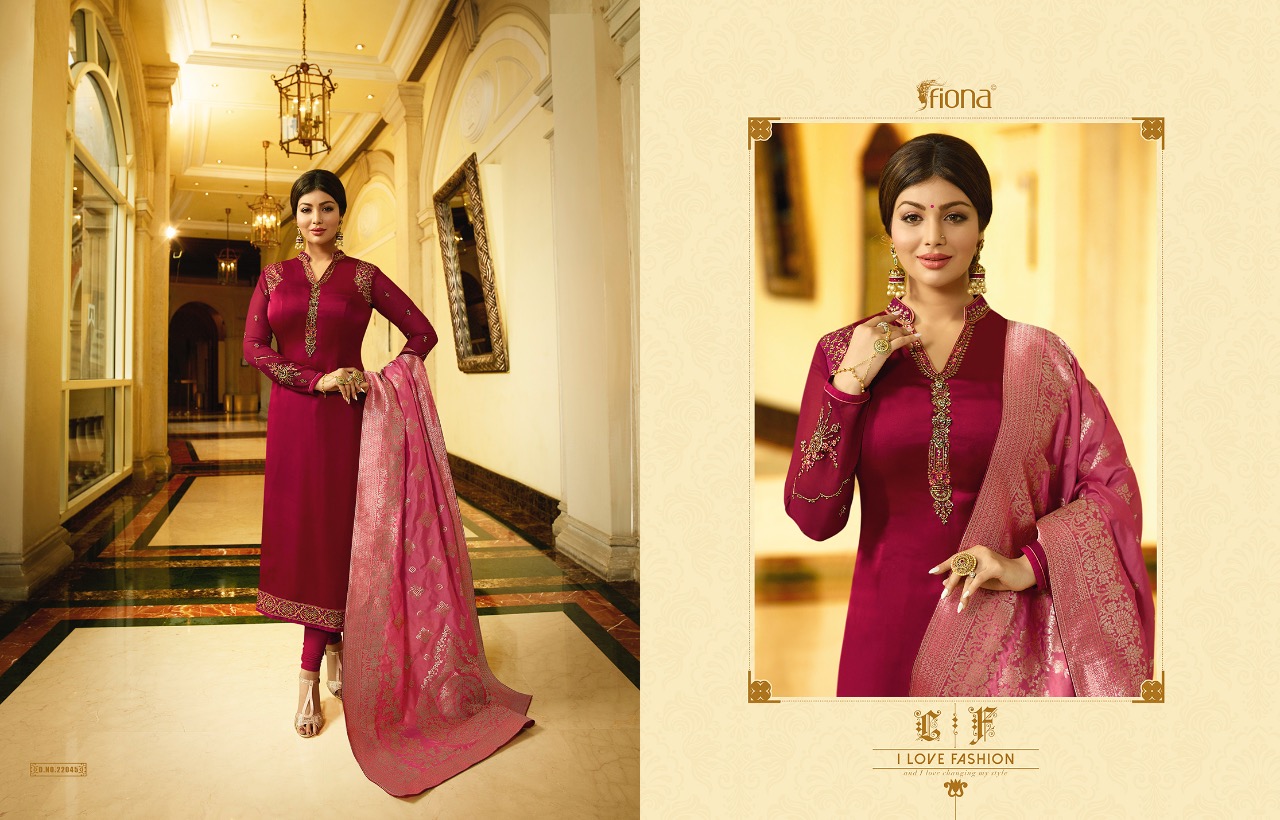 Fiona presents ayesha jacquard dupptta vol 2 beautiful Ethnic wear collection of salwar kameez