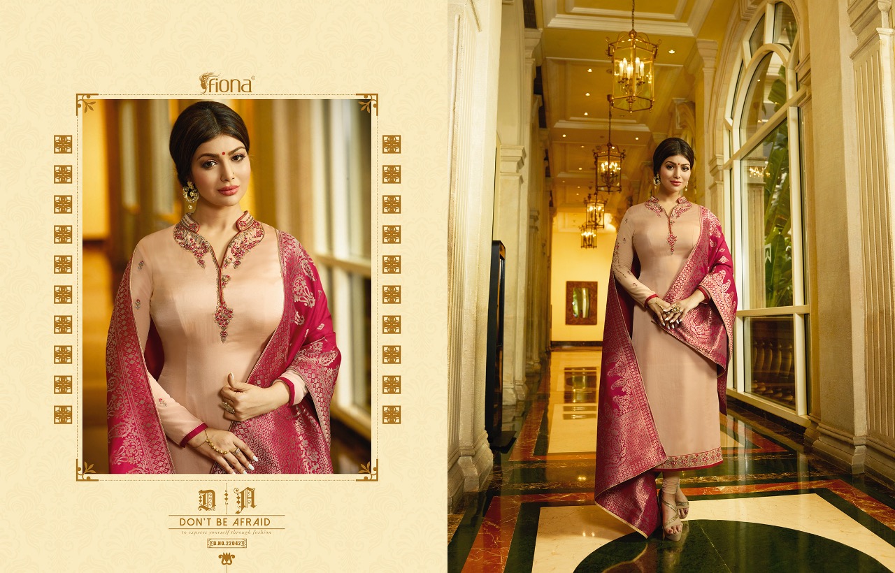 Fiona presents ayesha jacquard dupptta vol 2 beautiful Ethnic wear collection of salwar kameez