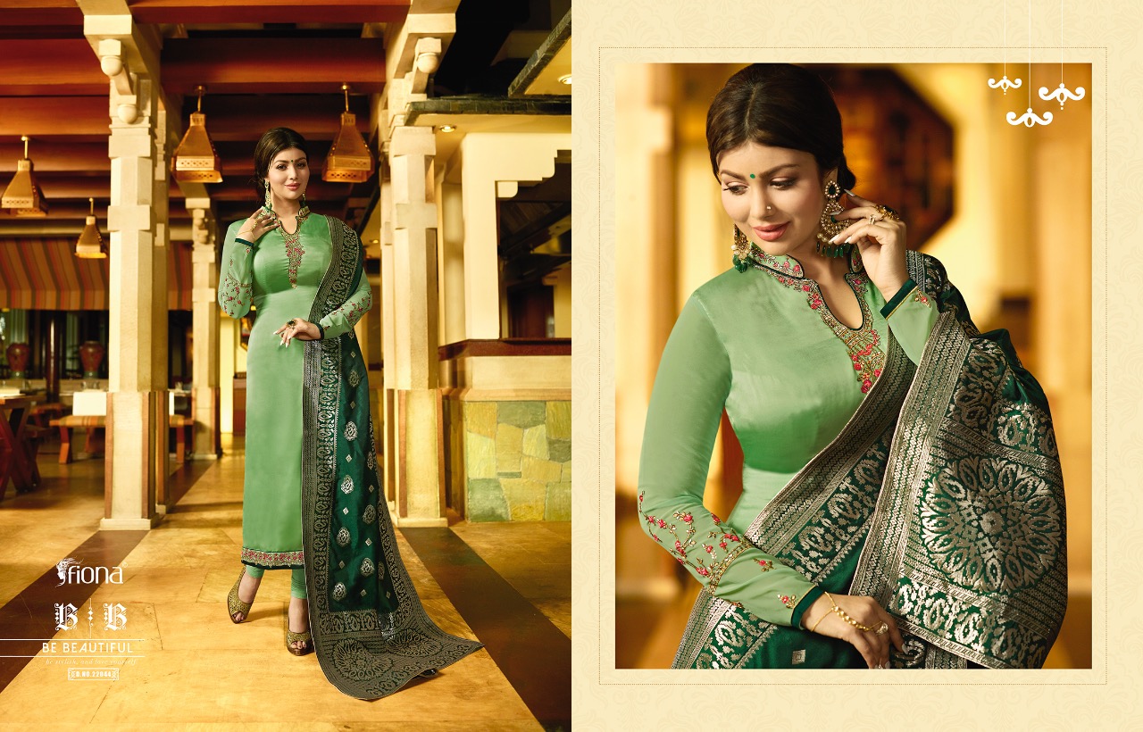 Fiona presents ayesha jacquard dupptta vol 2 beautiful Ethnic wear collection of salwar kameez