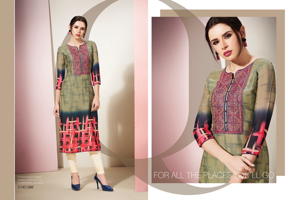 Kajree fashion launch oxygen vol 3 casual style kurtis concept