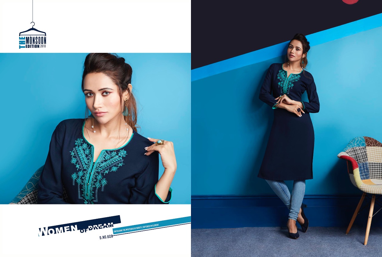 Kajree fashion presents lily vol 10 Casual running wear beautiful kurtis concept