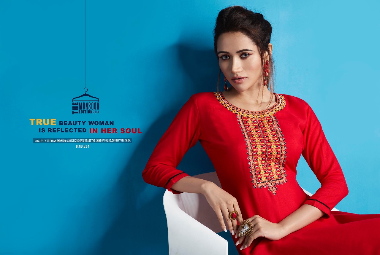 Kajree fashion presents lily vol 10 Casual running wear beautiful kurtis concept