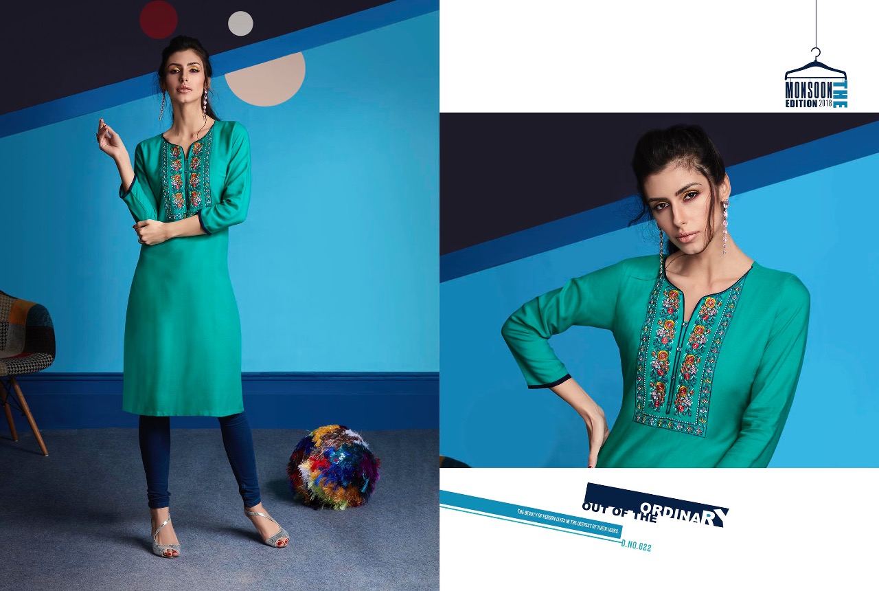 Kajree fashion presents lily vol 10 Casual running wear beautiful kurtis concept