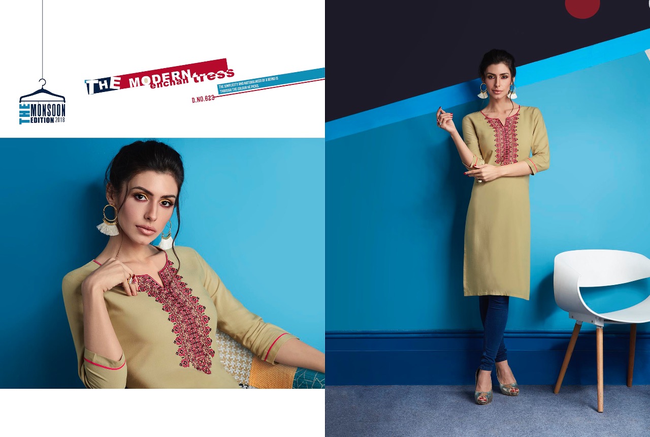 Kajree fashion presents lily vol 10 Casual running wear beautiful kurtis concept