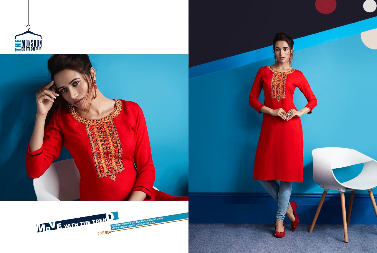 Kajree fashion presents lily vol 10 Casual running wear beautiful kurtis concept