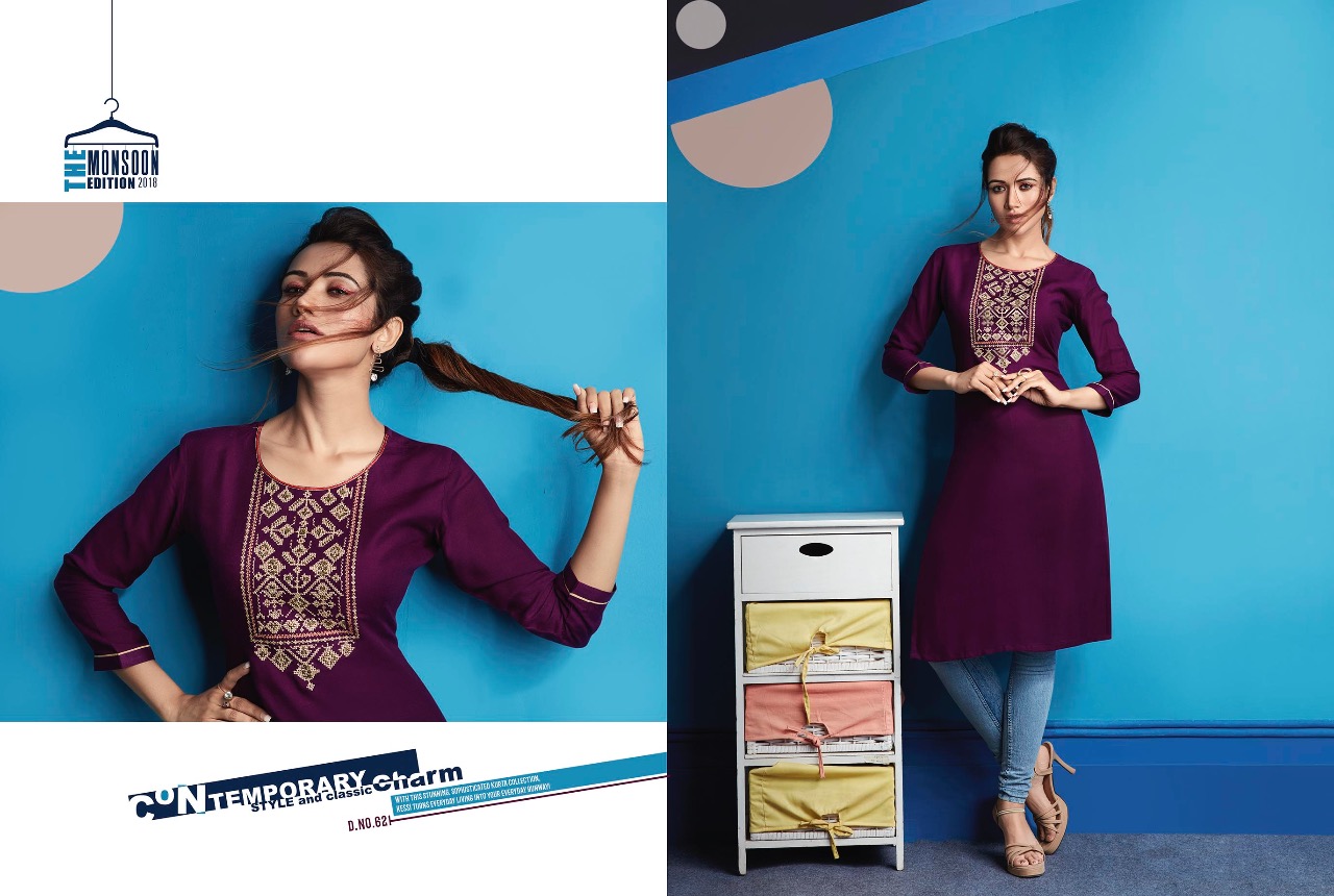 Kajree fashion presents lily vol 10 Casual running wear beautiful kurtis concept