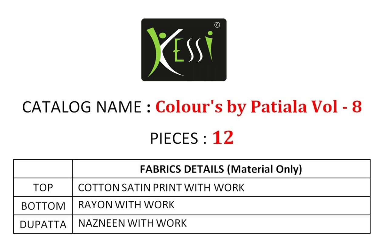 Kessi fabrics launch colouru2019s by patiala house vol 8 casual wear salwar kameez concept