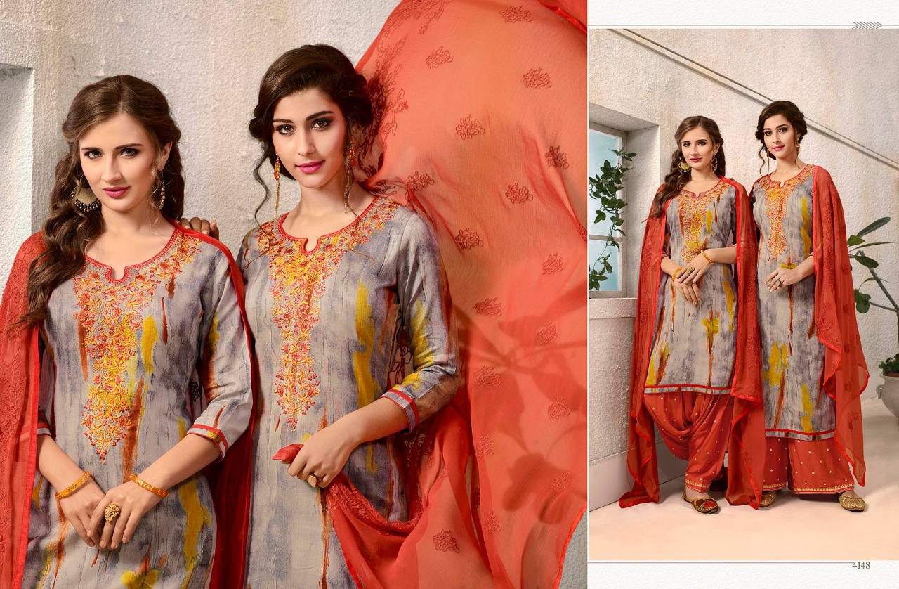 Kessi fabrics launch colouru2019s by patiala house vol 8 casual wear salwar kameez concept