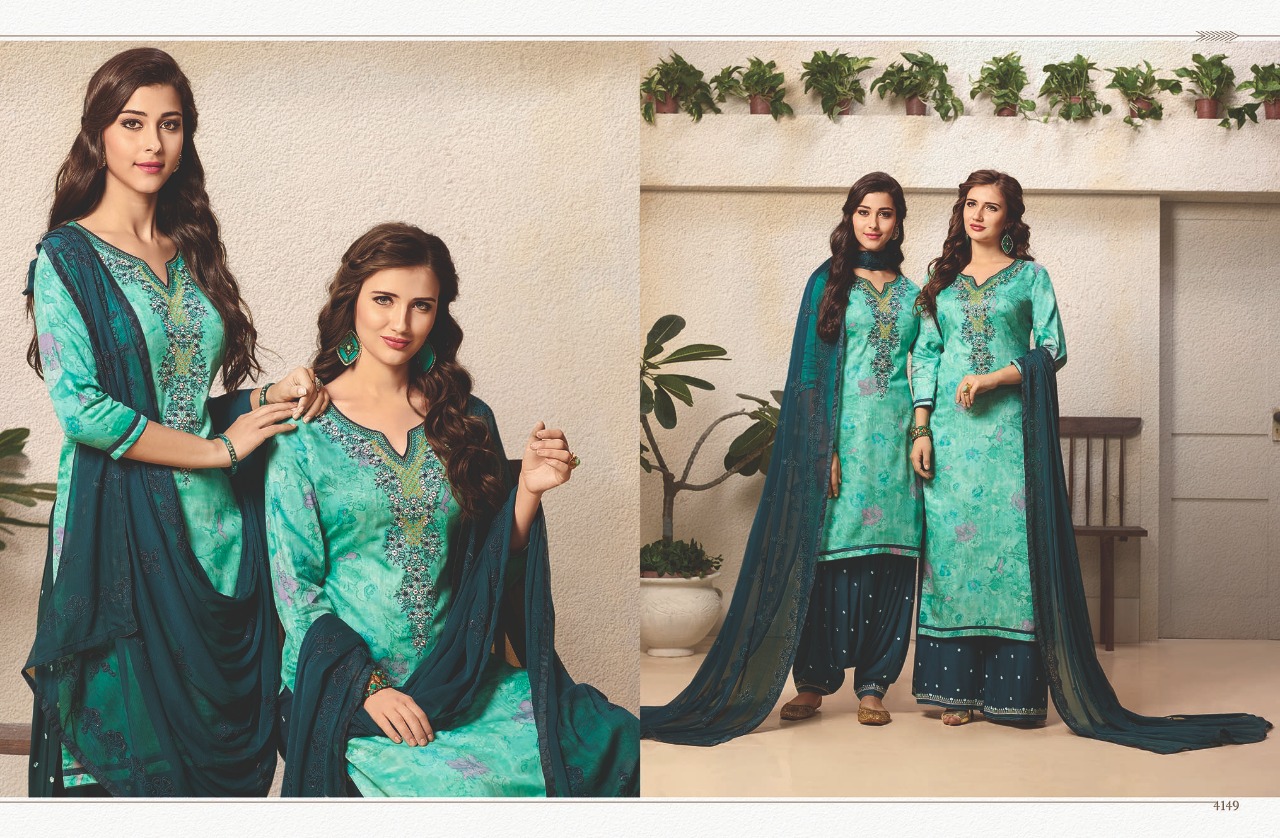 Kessi fabrics launch colouru2019s by patiala house vol 8 casual wear salwar kameez concept