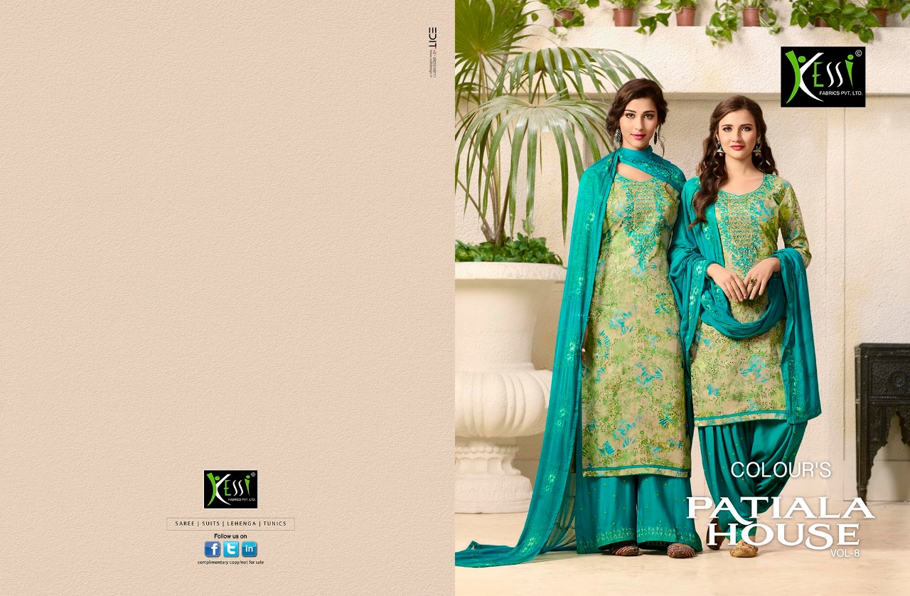 Kessi fabrics launch colouru2019s by patiala house vol 8 casual wear salwar kameez concept