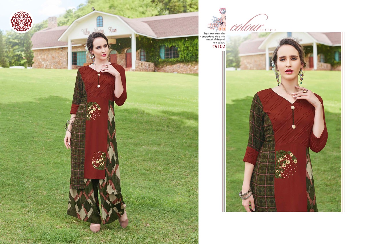 Krishriyaa fashion Presenting melange exclusive collection of kurtis with plazzo