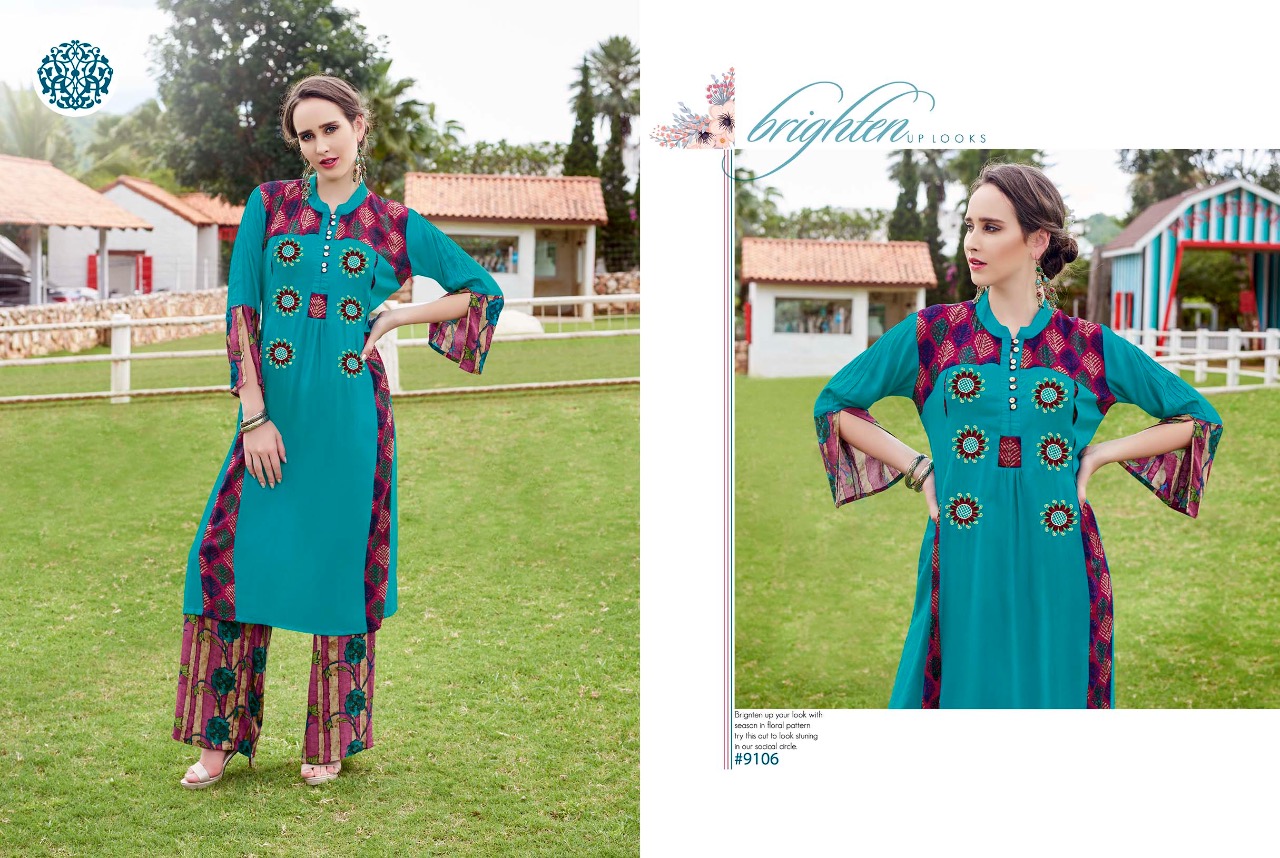 Krishriyaa fashion Presenting melange exclusive collection of kurtis with plazzo