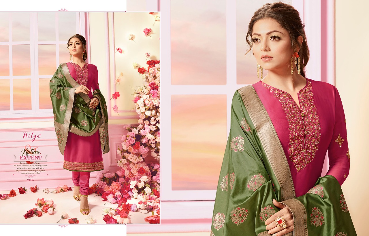 LT fabrics presents nitya vol 121 beautiful ethnic wear salwar kameez concept