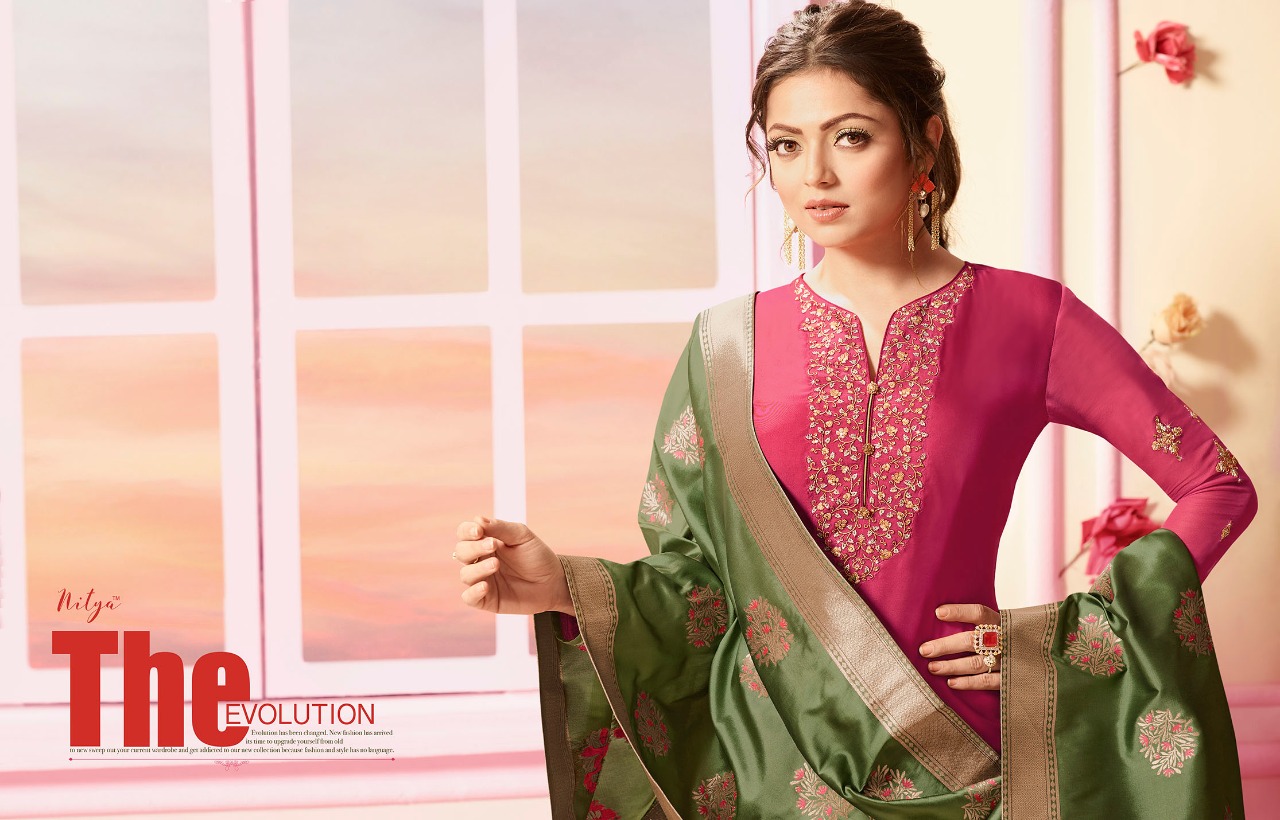 LT fabrics presents nitya vol 121 beautiful ethnic wear salwar kameez concept