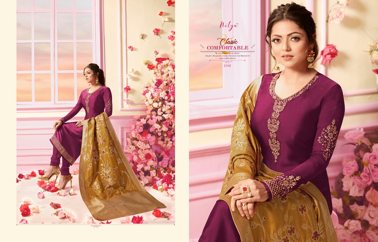 LT fabrics presents nitya vol 121 beautiful ethnic wear salwar kameez concept