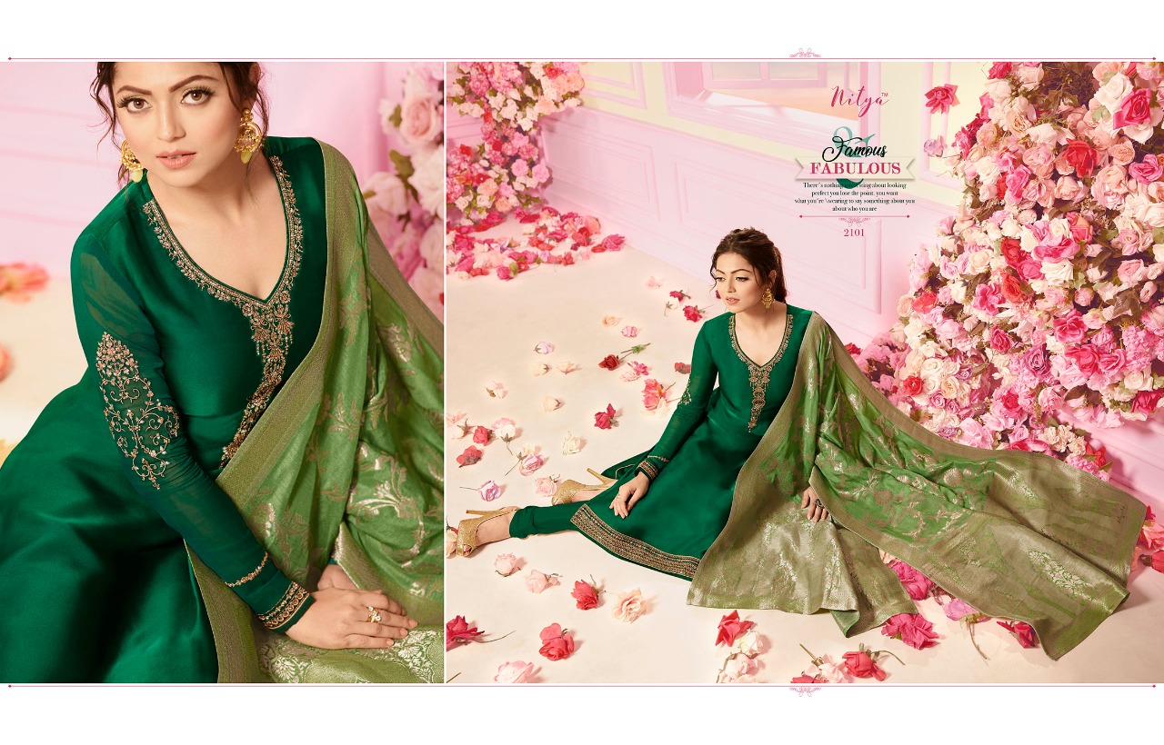 LT fabrics presents nitya vol 121 beautiful ethnic wear salwar kameez concept