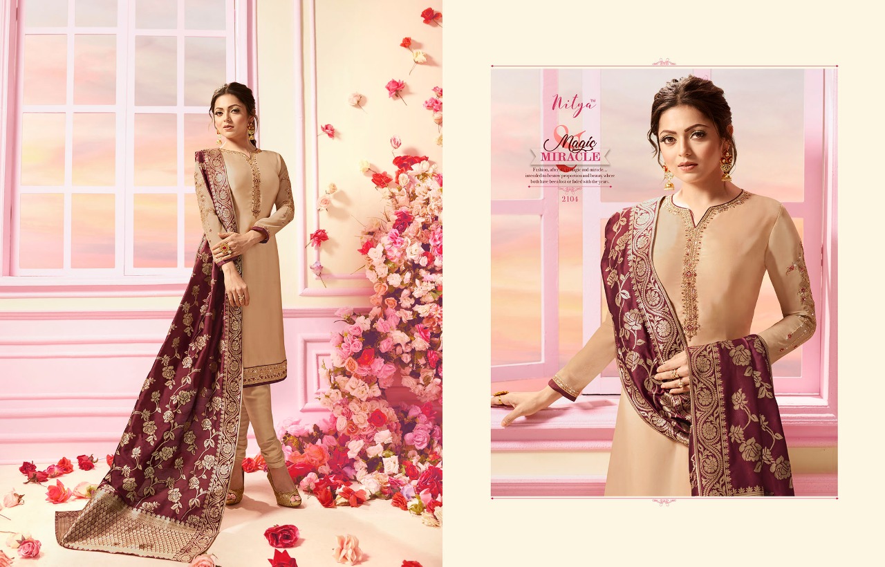 LT fabrics presents nitya vol 121 beautiful ethnic wear salwar kameez concept