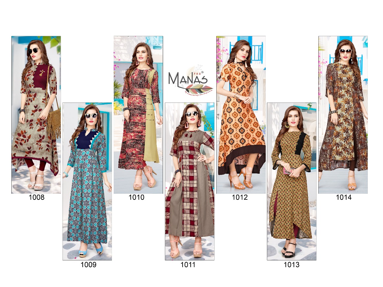 Manas launch bhakti vol 2 fancy collection of kurtis