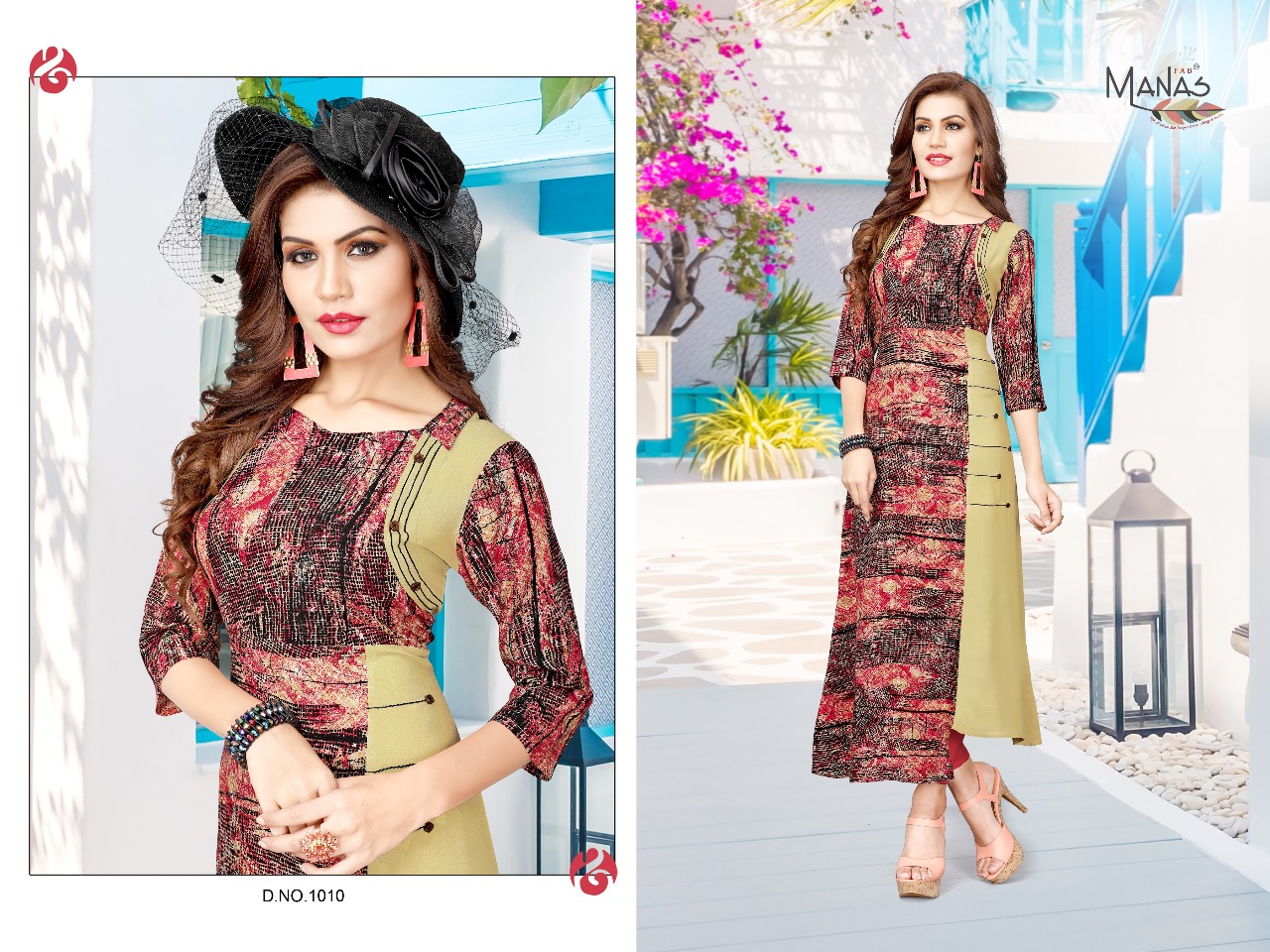 Manas launch bhakti vol 2 fancy collection of kurtis