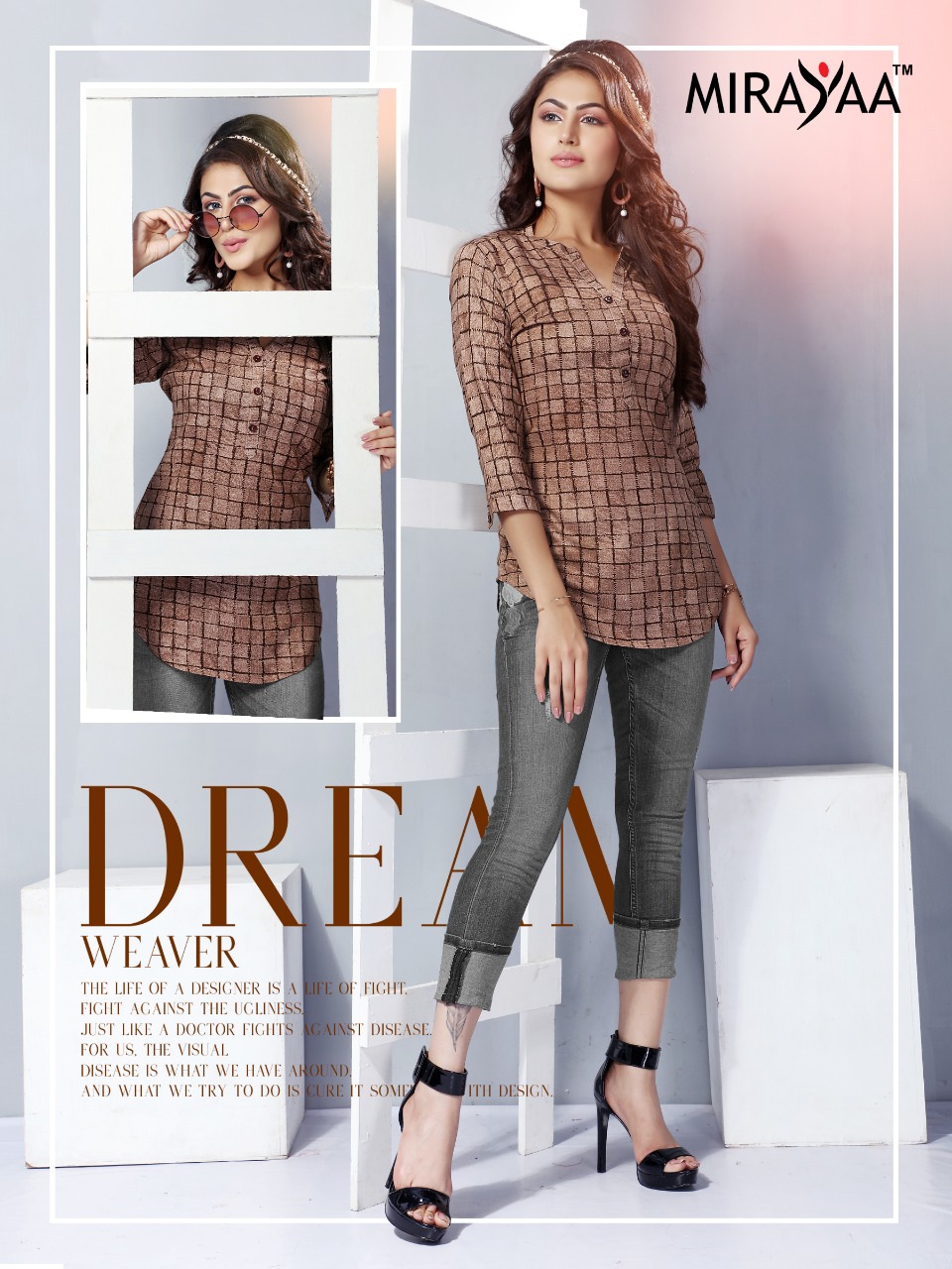 Mirayaa presents baby style fancy top style kurti concept