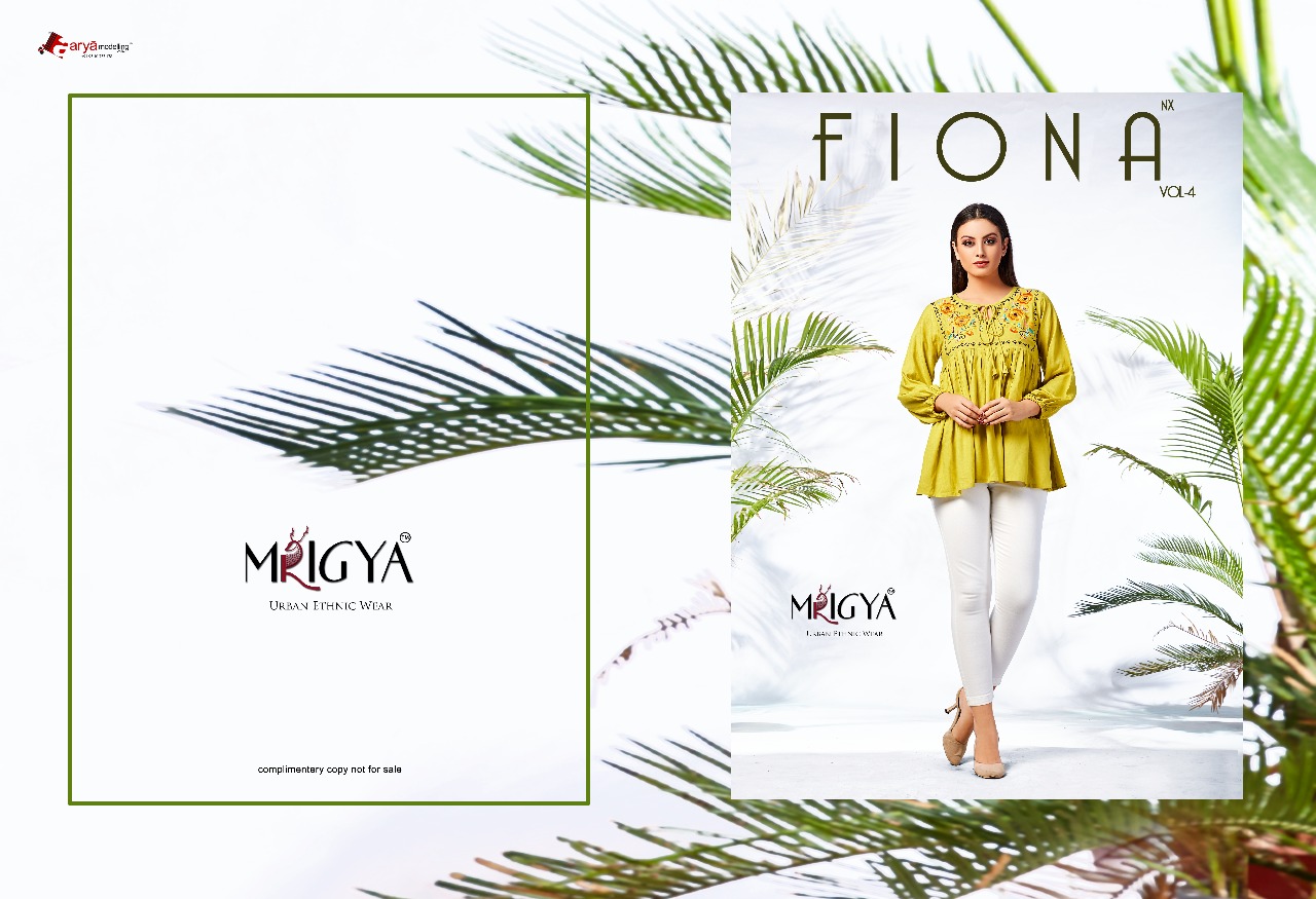 Mrigya presents fiona nX 4 trendy collection top style kurti