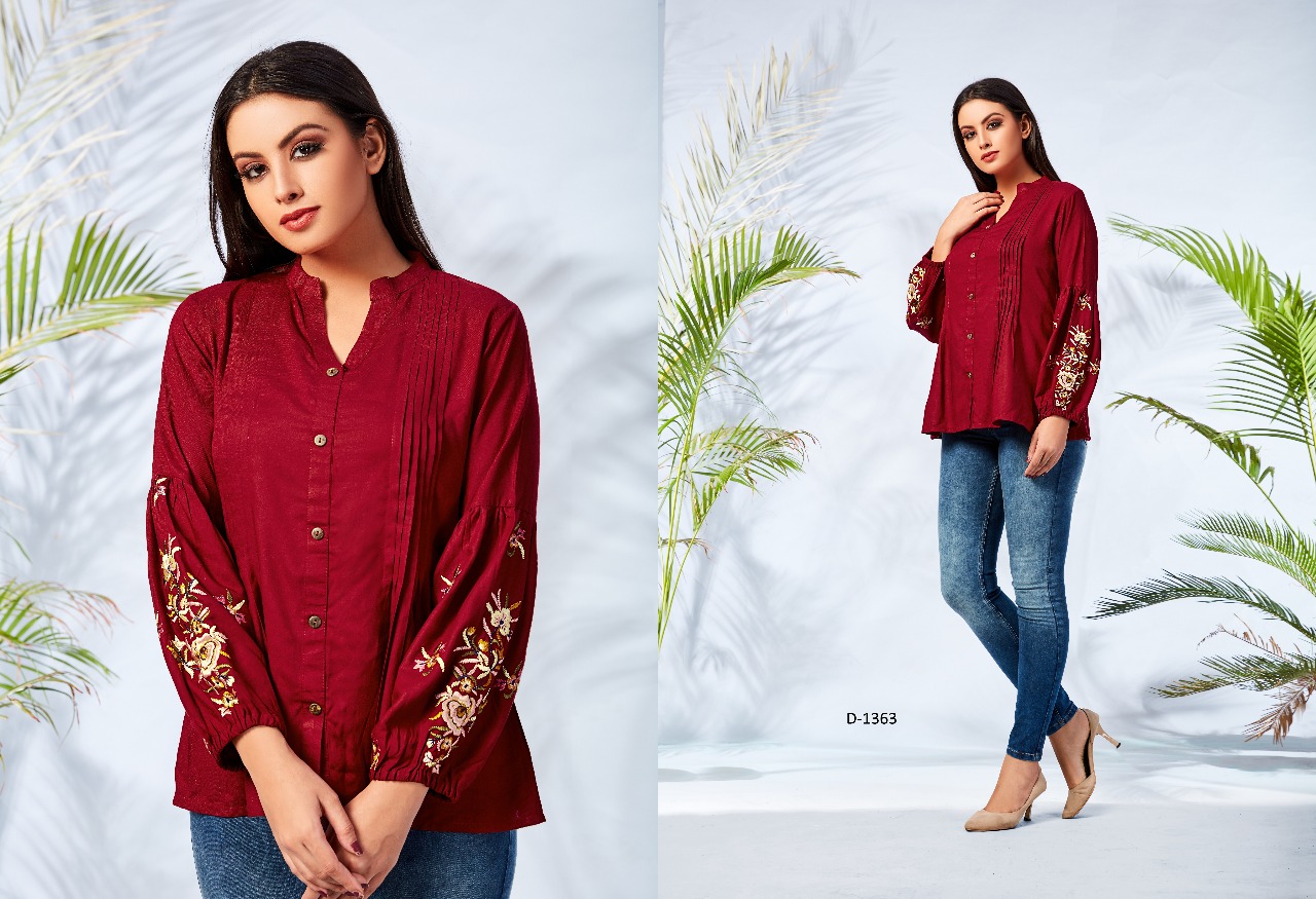 Mrigya presents fiona nX 4 trendy collection top style kurti