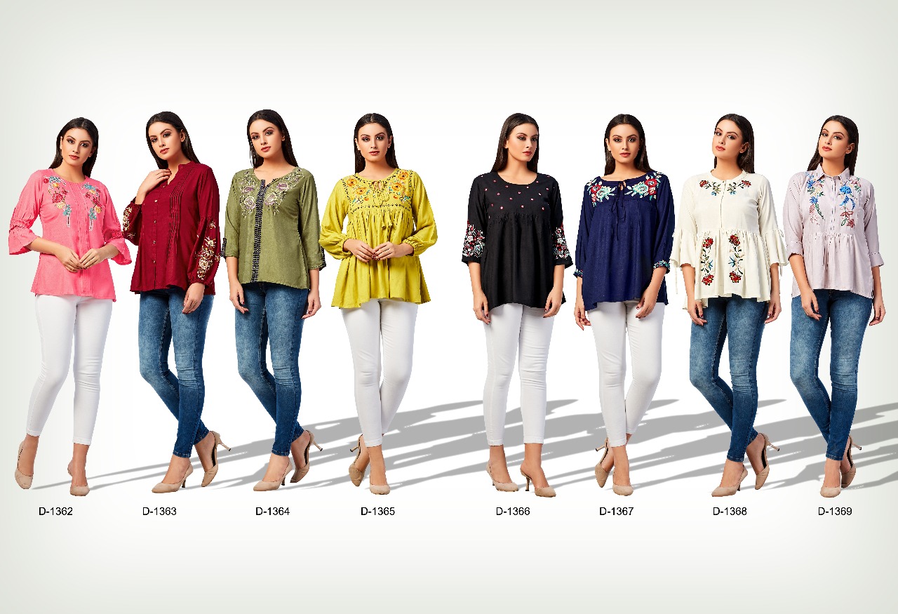 Mrigya presents fiona nX 4 trendy collection top style kurti