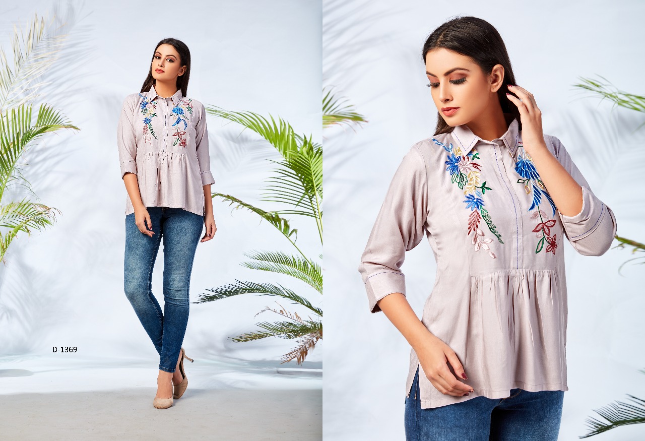 Mrigya presents fiona nX 4 trendy collection top style kurti