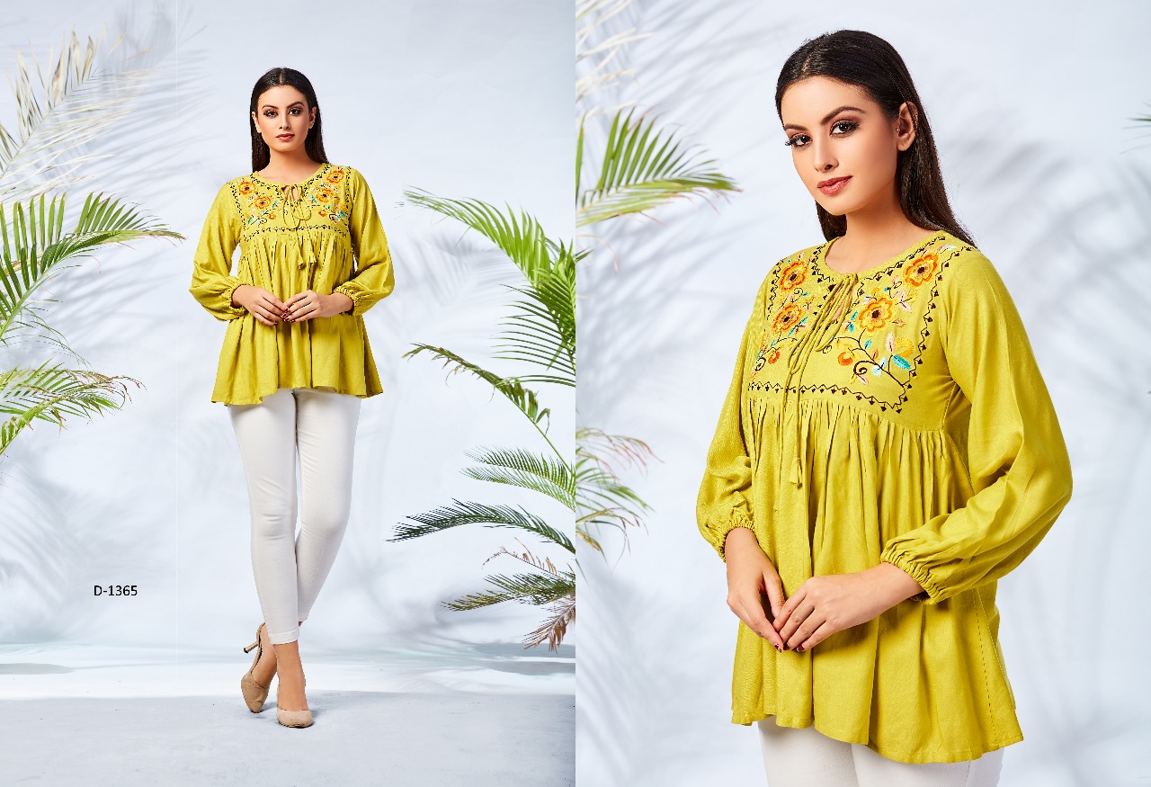 Mrigya presents fiona nX 4 trendy collection top style kurti