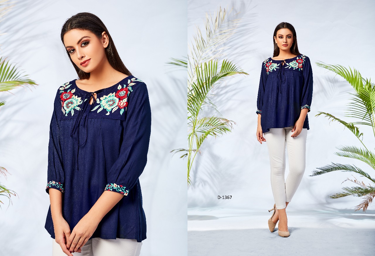 Mrigya presents fiona nX 4 trendy collection top style kurti