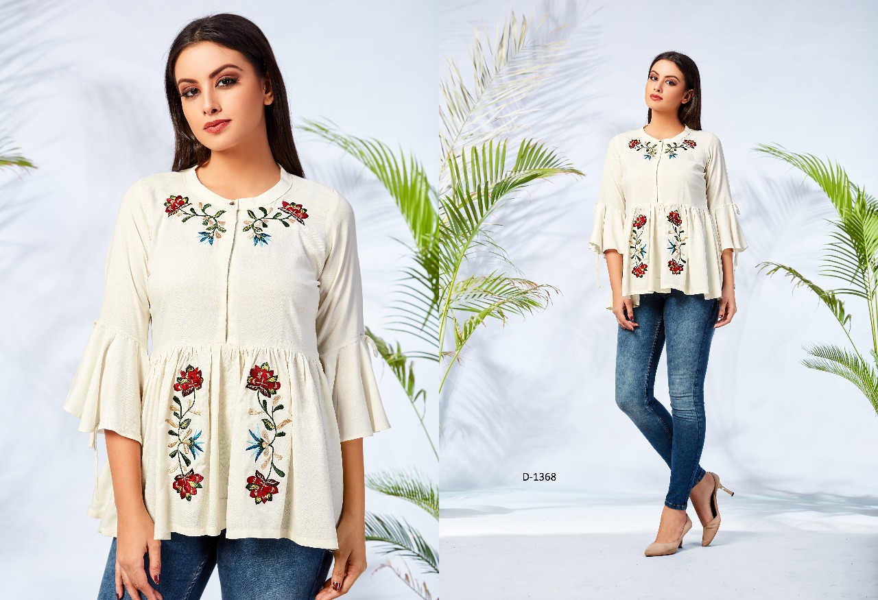 Mrigya presents fiona nX 4 trendy collection top style kurti