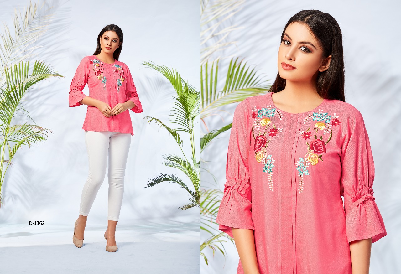 Mrigya presents fiona nX 4 trendy collection top style kurti