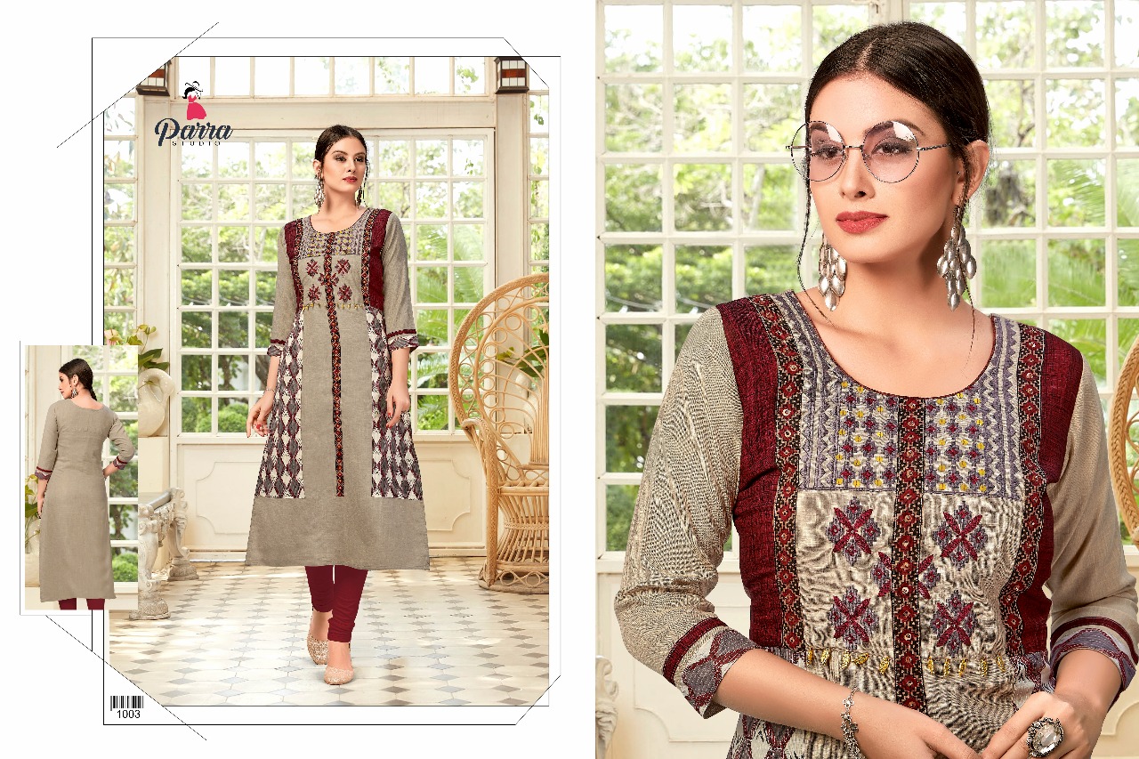 Parra studio presents hazel beautiful collection of kurtis