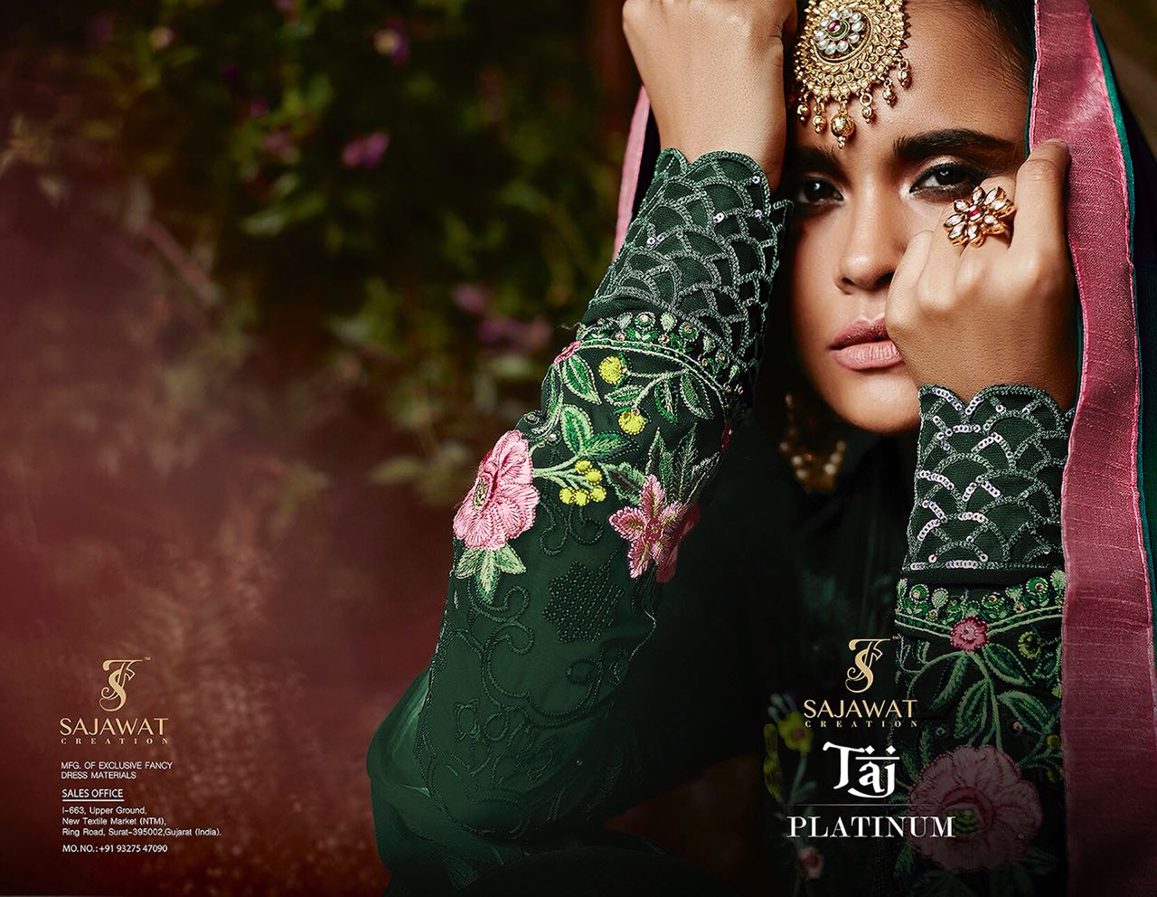 Sajawat creation  launching taj platinum fabulous collection of salwar kameez