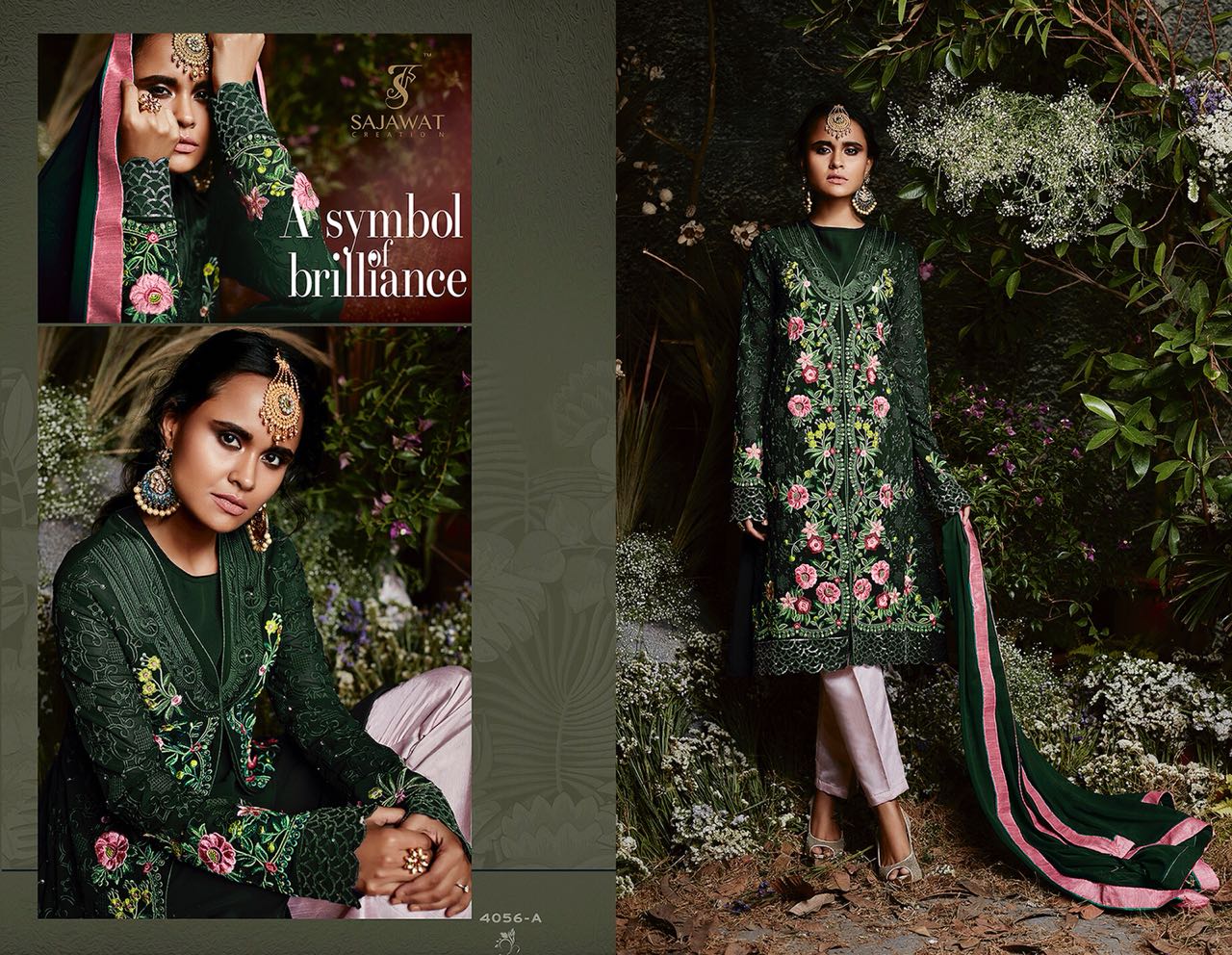 Sajawat creation  launching taj platinum fabulous collection of salwar kameez