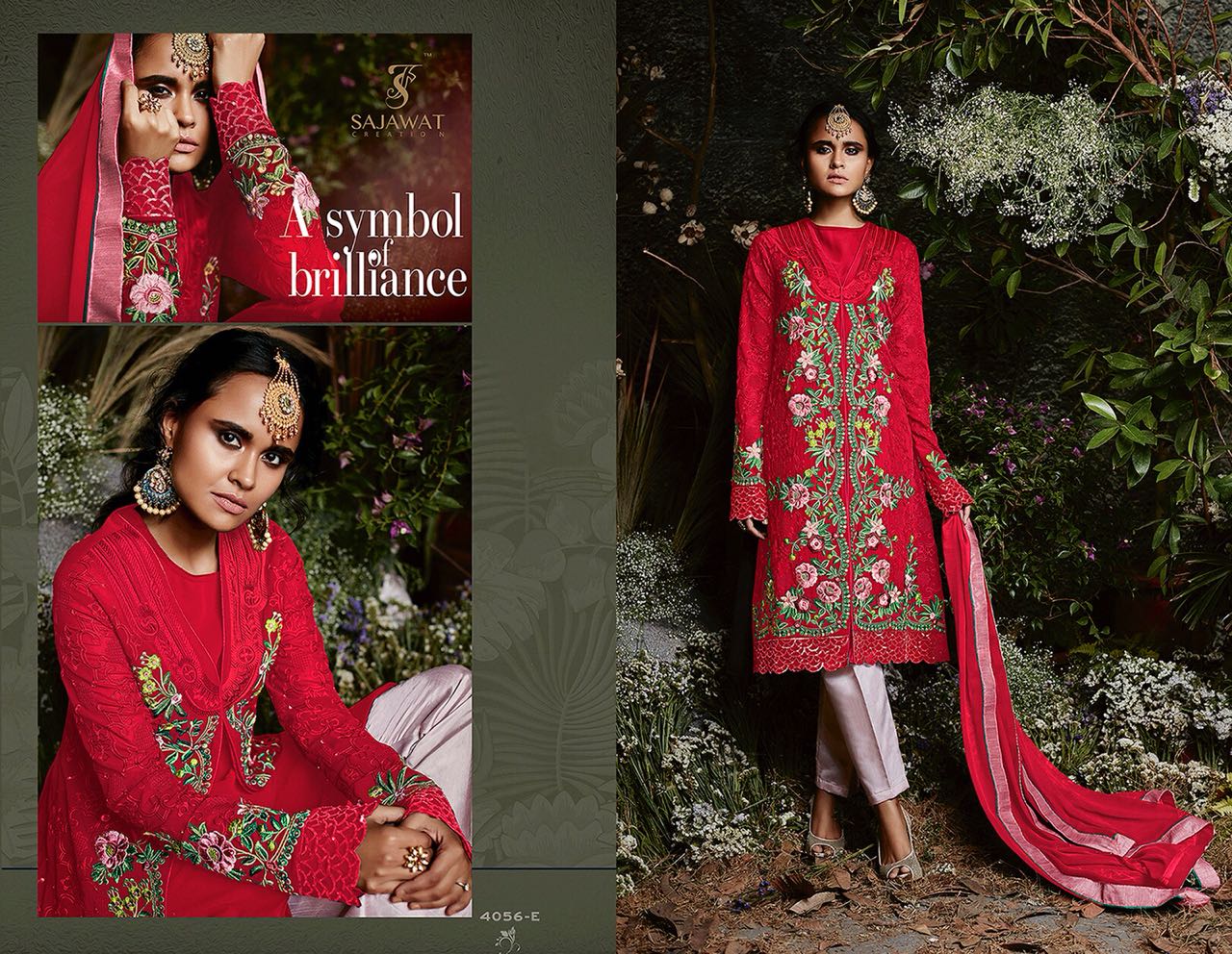 Sajawat creation  launching taj platinum fabulous collection of salwar kameez