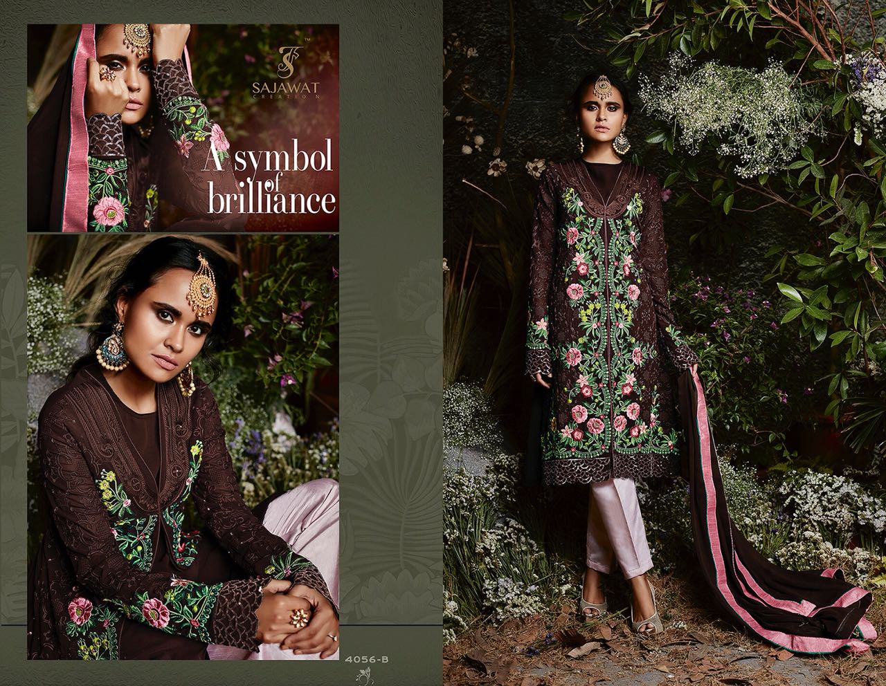 Sajawat creation  launching taj platinum fabulous collection of salwar kameez