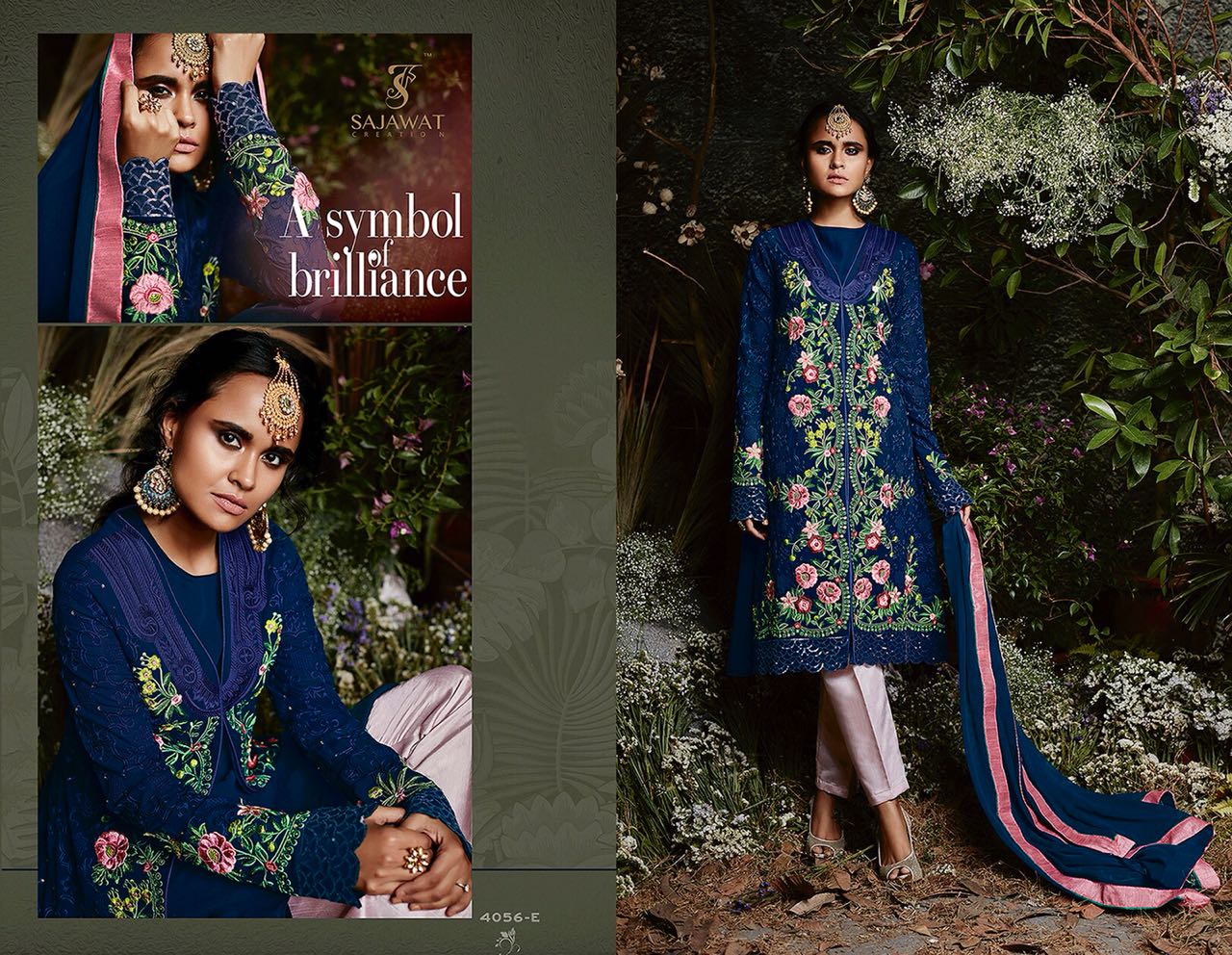 Sajawat creation  launching taj platinum fabulous collection of salwar kameez