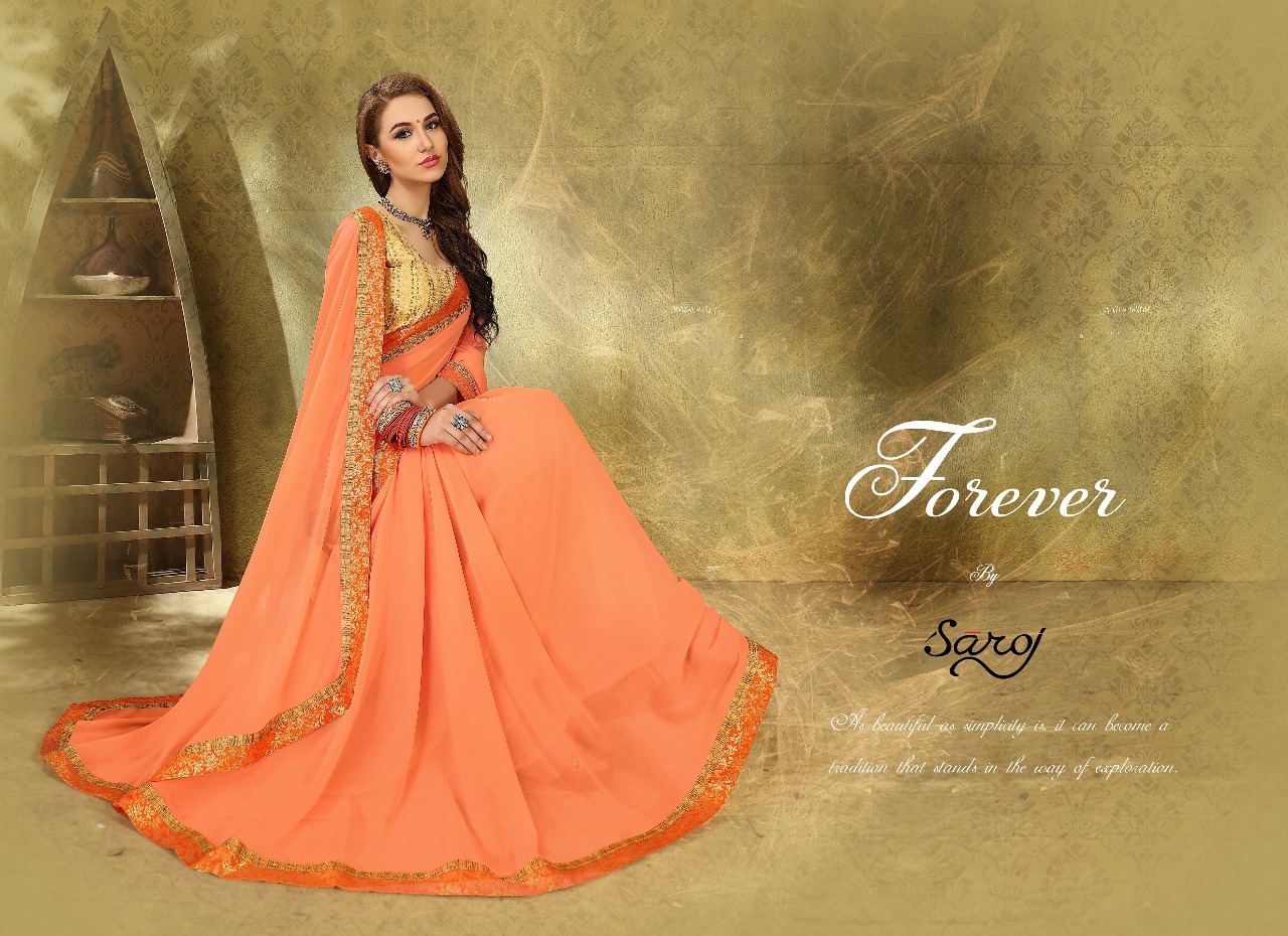 Saroj presents forever simple elegant look Sarees concept