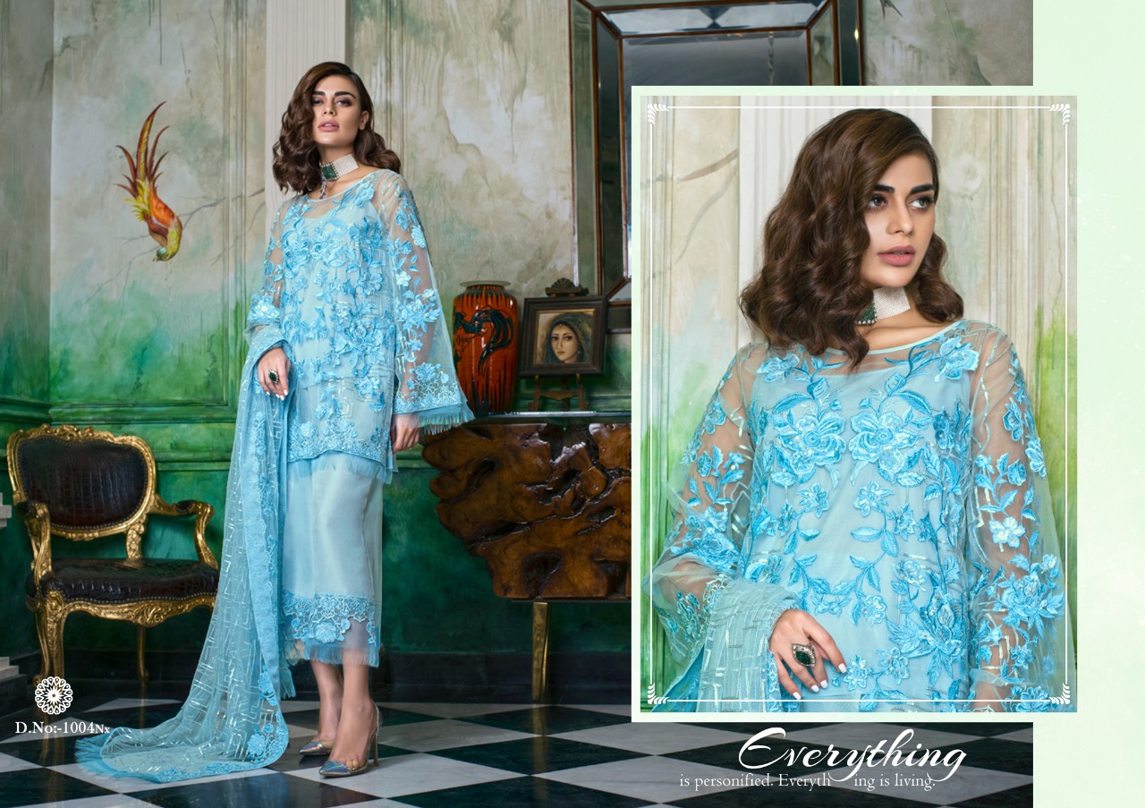 Shraddha designer presenrs honey Waqar nX  fancy concept salwar kameez