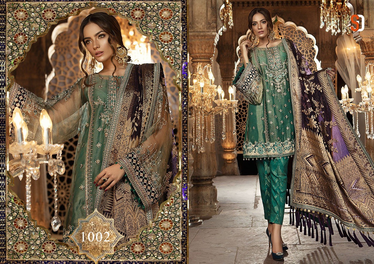 Shraddha designer presents rehana Maria.B. Exclusive Fancy wear collection of salwar kameez